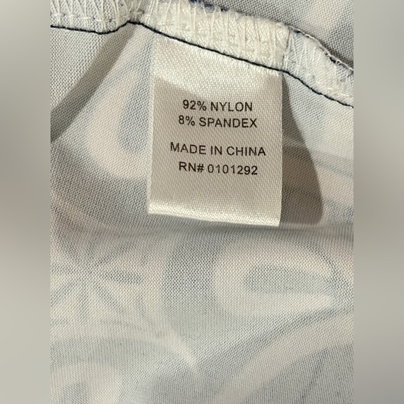 PRELOVED SZ L Lulu-B Navy and White Floral Dress - Picture 8 of 8